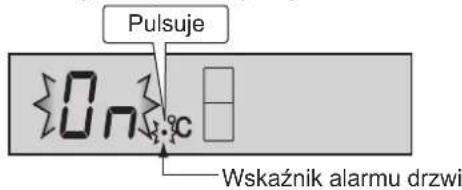 Pulsuje On Wskaźnik alarmu drzwi