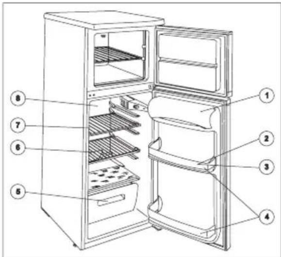 ZANUSSI ZRT 318 W - Opbevaring i køleskabet - 1