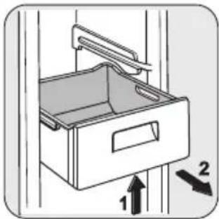 ZANUSSI ZRB 636 DW - Vyjmutí mrazicích košů z mrazničky - 1
