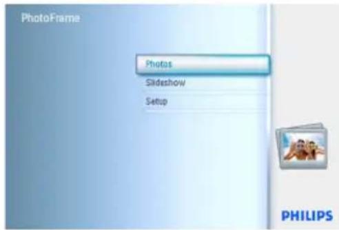 PhotoFrame Photos Slideshow Setup PHILIPS