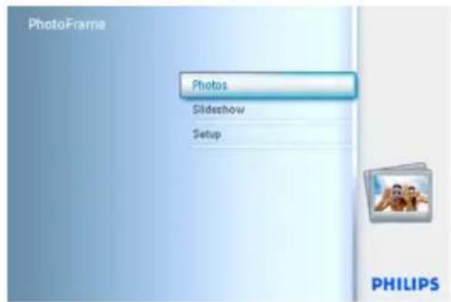 PhotoFrame Photos Slideshow Setup PHILIPS