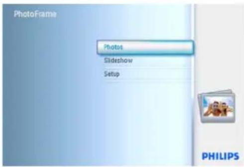 PhotoFrame Photos Slideshow Setup PHILIPS