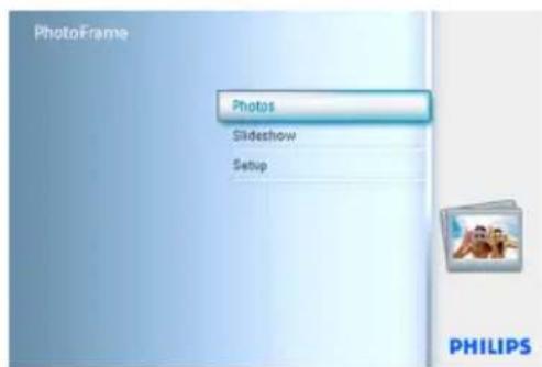 PhotoFrame Photos Slideshow Setup PHILIPS