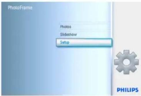 PhotoFrame Photos Slideshow Setup PHILIPS