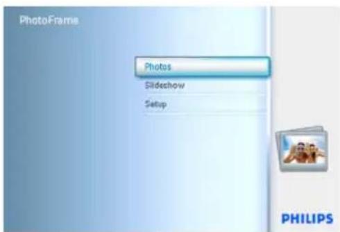 PhotoFrame Photos Slideshow Setup PHILIPS