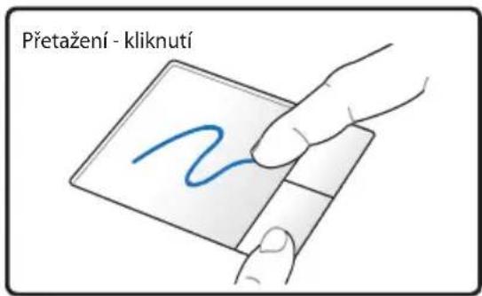 Přetažení - kliknutí