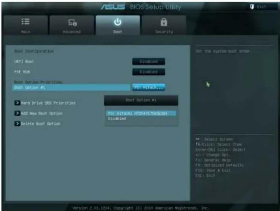 ASUS Pro B Advanced B43V - Boot Device (Spouštěcí zařízení) - 1