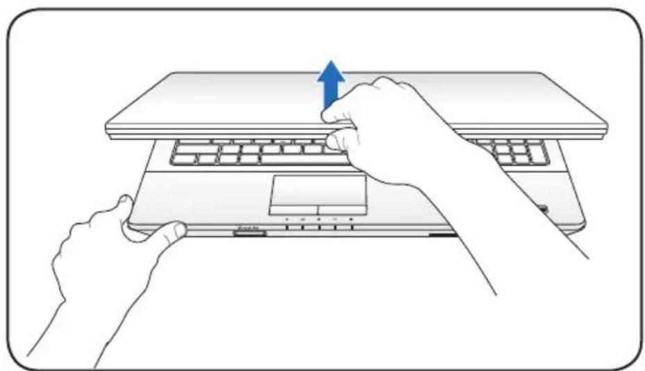 ASUS Pro B Advanced B43V - Otevření panelu displeje LCD - 1