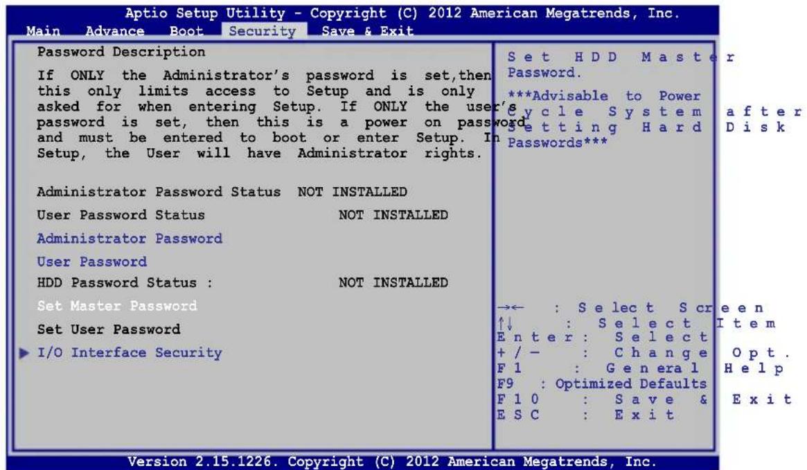 ASUS U38N-C4010H - Set Master Password (Nastavit hlavní heslo) - 1