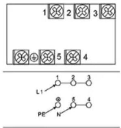 1 2 3 5 4 L1 1 2 3 PE N 5 4