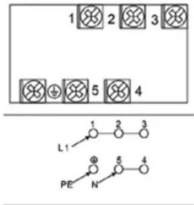 1 2 3 5 4 L1 1 2 3 PE N 5 4