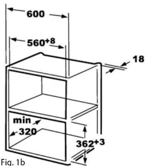 600 560+8 18 min 320 362+3 Fig. 1b