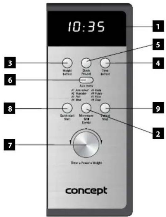 10:35 1 Weight default Clock Preset Time default 2 A2x menu AT Auto inlet* A2 Faste A2 Injection A2 Potato A3 Fuel A3 Paste A4 Spin A4 Nut Quick start Start Microwave Gill Control Doubt Shig 9 2 7 Timer a Power a Height concept