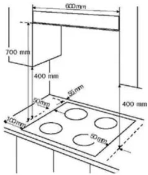 600 mm 700 mm 400 mm 50 mm 100 mm 55 mm 400 mm 50 mm