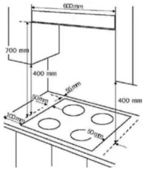 600 mm 700 mm 400 mm 50 mm 100 mm 55 mm 400 mm 50 mm