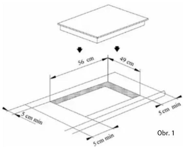 56 cm 49 cm 5 cm min 5 cm min Obr. 1