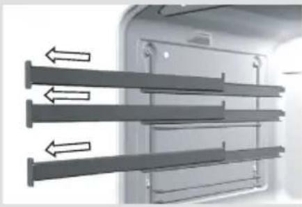 GORENJE EC67337AWG - Teleskopické vysouvací drážky (pouze u některých modelů) - 1