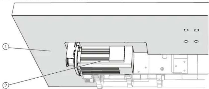Dürkopp Adler H867 - Čištění sítka ventilátoru motoru - 1
