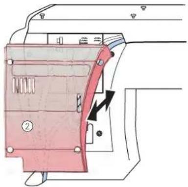 Dürkopp Adler H867 - Sejmutí a nasazení krytu ventilů - 2