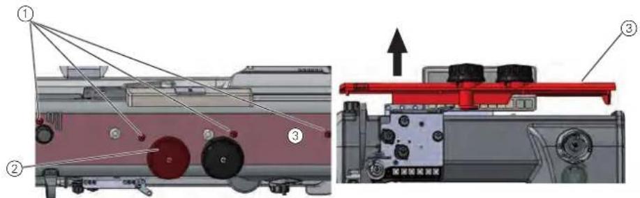 Dürkopp Adler H867 - Sejmutí a nasazení krytu ramena - 1