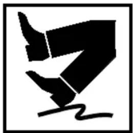Abstract black-and-white graphic of a stylized human figure in motion, no text or symbols present.