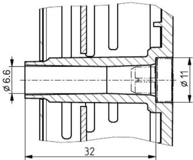 Ø6.6 32 Ø11