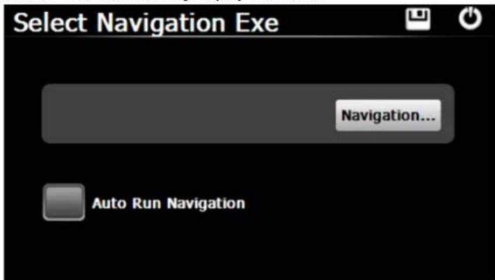 Select Navigation Exe Navigation... Auto Run Navigation