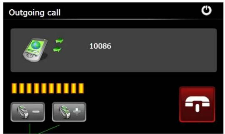 Outgoing call 10086