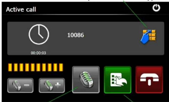 Active call 10086 00:00:03