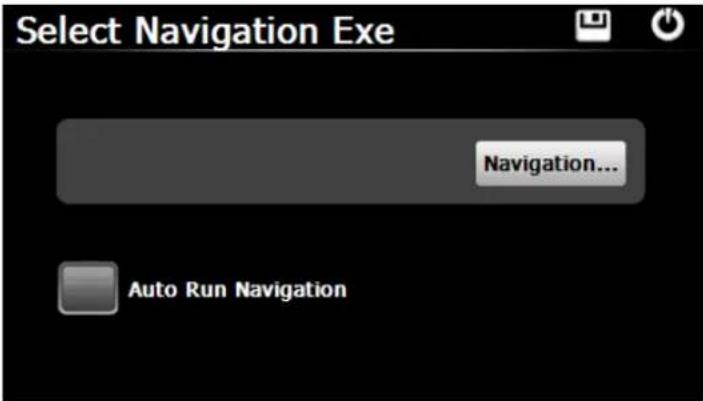 Select Navigation Exe Navigation... Auto Run Navigation