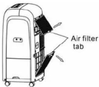 Air filter tab