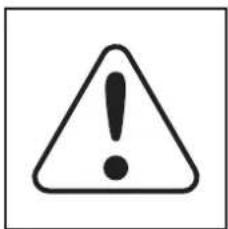 Warning symbol with exclamation mark inside triangle