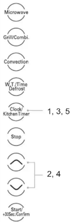 KENWOOD K23CM13E - clock setting - 3