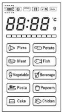 88:88 °C Pizza Potato Meat Fish Vegetable Beverage Pasta Popcorn Cake Chicken