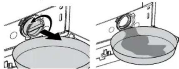 BEKO WMB 71242 PTLMA - Odčerpání zbytkové vody a čištění filtru čerpadla - 6