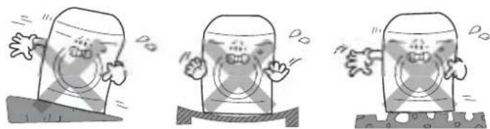 Three cartoon illustrations of a character in a pill bottle, showing expressive gestures and legs (no text or symbols)