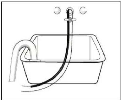 Philco PLDS 1483 Crown - Umístění vypouštěcí hadice - 1