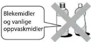 Blekemidler og vanlige oppvaskmidler