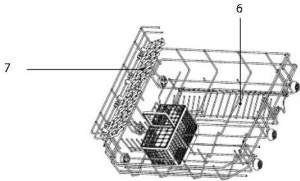 Logik LDWTT13E - Oppvaskmaskinkurv og bestikkurv - 1