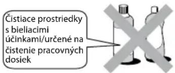 Čistiace prostriedky s bielliacimi účinkami/určené na čistenie pracovných dosiek