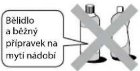 Bělidlo a běžný přípravek na mytí nádobí