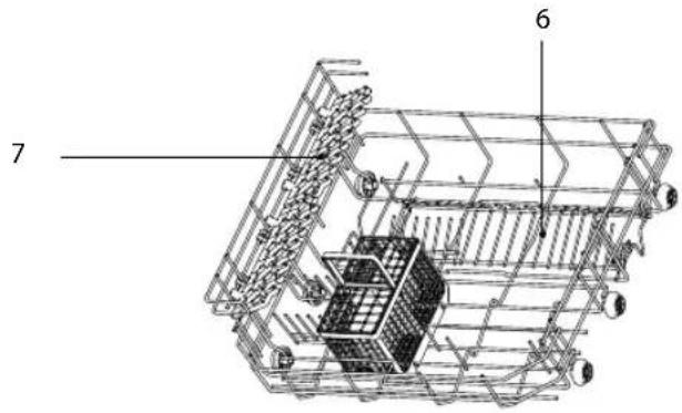 Logik LDWTT13E - Opvaskekurv og bestikkurv - 1