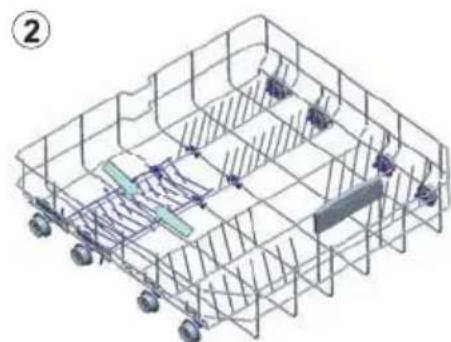 Philco PD 1261 BIB - Tilting down the tines in the upper rack - 2