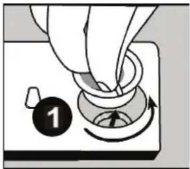 Philco PD 1261 BIB - Setting dial (rinse) - 1
