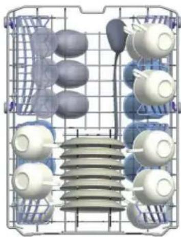 Philco PD 1070 - Filling the upper rack - 1