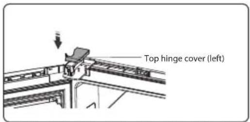 Top hinge cover (left)