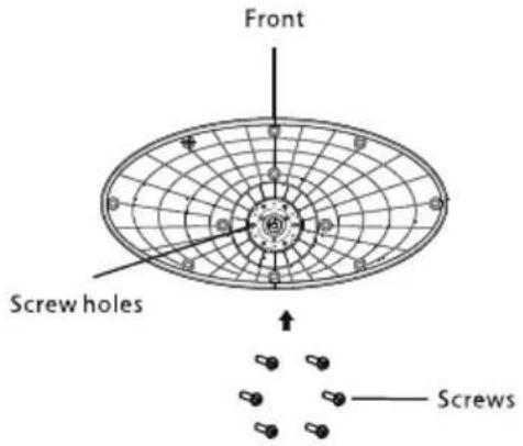 Front Screw holes Screws