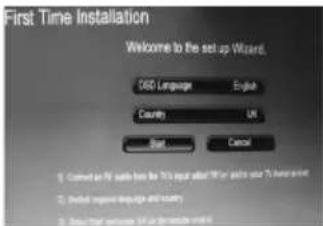 First Time Installation Welcome to the set up Wizard. OGS Language English Country UK Start Cancel 1 Correct on 95 seconds from the 95% signal after 95% ports to 70 seconds 2 Correct improve language and security 3 Correct target window 8x or more windows