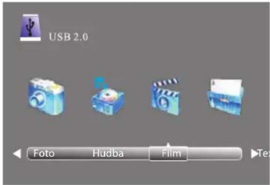USB 2.0 Foto Hudba Film Tex