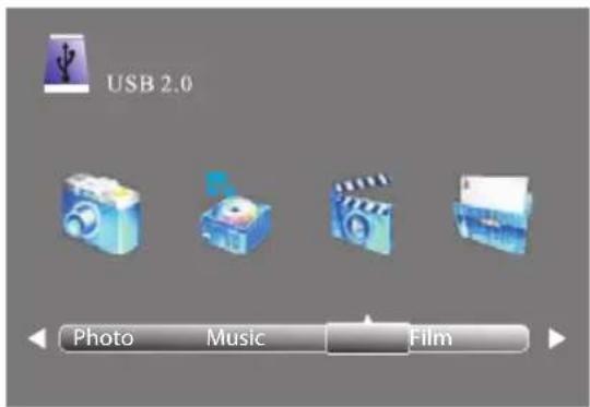 USB 2.0 Photo Music Film